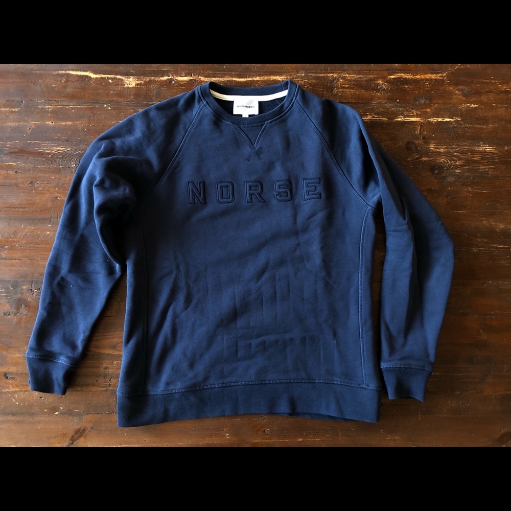 Men’s - Small - Navy - Norse Projects Crew Neck Sweatshirt - Ketel Classic Logo